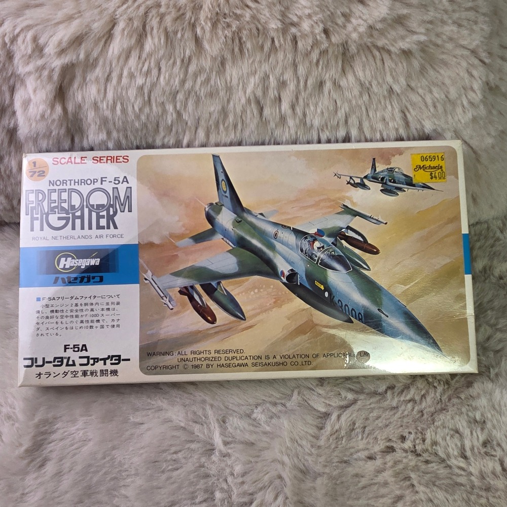 Hasegawa Northrop F-5A Freedom Fighter 1/72 Scale Model Kit A16 Factory Sealed